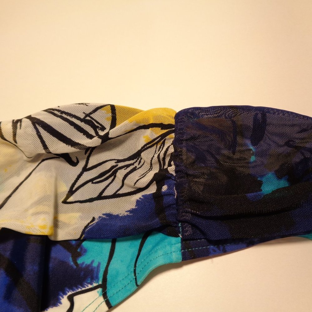Be Creative Size 12 BANDED HIPSTER Blue New Bikini - Picture 6 of 14